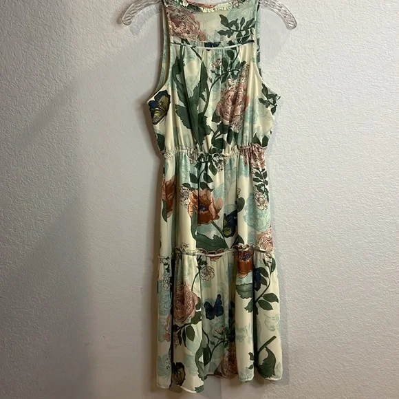 Anthropologie Maeve floral dress women's size 2 ruffle spring wedding butterfly - Picture 7 of 7